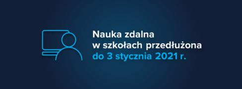 Stacjonarne funkcjonowanie szkół zostaje ograniczone do 3 stycznia 2021 r.