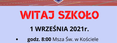 Początek roku szkolnego 2021/2022