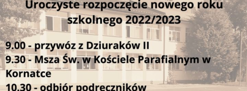 Inauguracja roku szkolnego 2022/2023