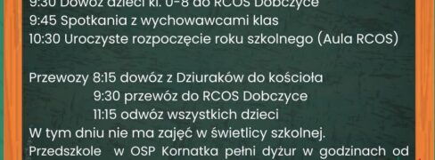 Rozpoczęcie roku szkolnego 2023/2024