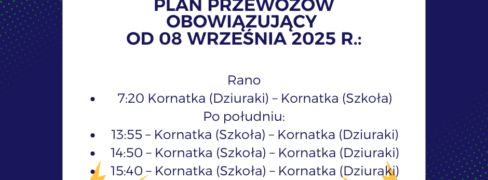 ZMIANA DOWOZU RANNEGO od 8 września