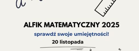 🧮 Konkurs Alfik Matematyczny 2025